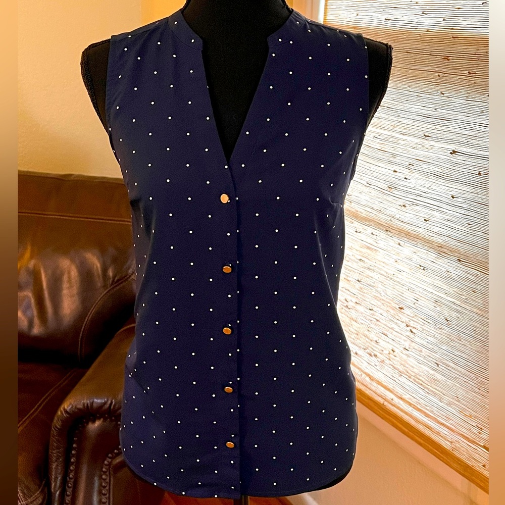 Dressy Polka Dot Top